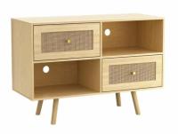 Atlantic Loft and Luv Coda Rattan TV Entertainment Stand