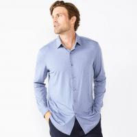Apt 9 Mens Slim-Fit Performance Knit Spread Collar Dress Shirt