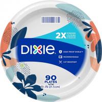 Dixie Microwavable Soak-Proof Paper Plates 90 Pack