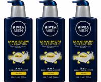 Nivea Men Maximum Hydration 3-in-1 Aloe Nourishing Lotion 3 Pack