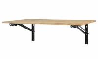 41in Folding Wood Top Wall Mounted Workbench