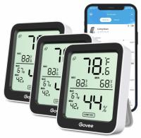 Govee Indoor Bluetooth Temperature Humidity Monitor 3 Pack