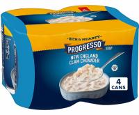 Progresso Rich and Hearty New England Clam Chowder Soup 4 Pack