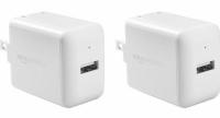 Amazon Basics 12W USB-A Wall Charger 2 Pack