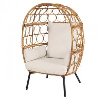 Better Homes and Gardens Ventura Boho Stationary Wicker Egg Chair