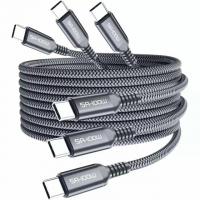 Elebase USB-C to Type C 100W Charging Cables 3 Pack
