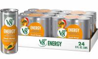 V8 +ENERGY Peach Mango Energy Drink 24 Cans