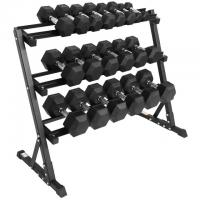 BalanceFrom Rubber Coated Hex Dumbbell Weight Set