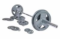 300-Lb BalanceFrom Cast Iron Olympic Weight Set