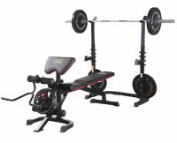 Fitvids LX600 Adjustable Olympic Workout Bench with Squat Rack