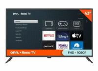 43in ONN 1080p Full HD LED Roku Smart TV