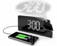 AmazonBasics Projection Alarm Clock with FM Radio