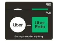 Uber and UberEats Discounted Gift Cards