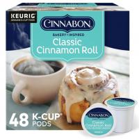 Cinnabon Classic Cinnamon Roll Light Roast K-Cup Coffee Pods 48