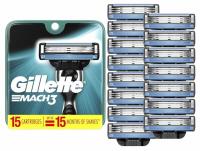 Gillette Mach3 Razor Refills 15 Pack