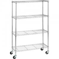 Amazon Basics Adjustable Heavy Duty Storage 4-Shelf Shelving Unit