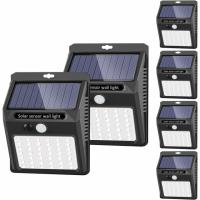 Wireless Motion Sensor Waterproof Outdoor Solar Lights 6 Pack