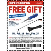 Free Harbor Freight Screwdriver or Cable Ties or Reach Tools