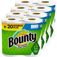 Bounty Double Plus Rolls Paper Towel 24 Pack with Credit