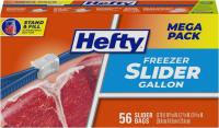 Hefty Slider Freezer Gallon Storage Bags 56 Pack