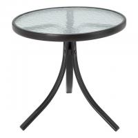Mainstays Round Glass Outdoor Side Table