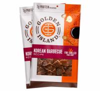 Golden Island Pork Jerky Korean Barbecue Protein Snack 2 Pack