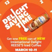 Can International Delight Reeses Iced Coffee at 7-Eleven or Speedway on March 10