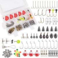 Freshwater Fishing Kit wit Clear Plastic Tackle Box