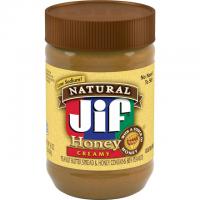 Jif Natural Creamy Peanut Butter Spread and Honey