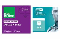 HR Block 2023 Deluxe and State with ESET NOD32 Antivirus