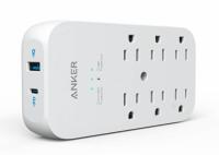 Anker 6-Outlet Wall Outlet Extender with USB-C Power