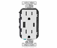 Leviton 15 Amp Decora Tamper-Resistant Duplex Outlet 2 Pack