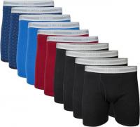 Gildan Inseam Underwear Classic Length Boxer Briefs 10 Pack