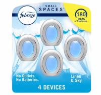 Febreze Small Spaces Air Freshener 4 Pack