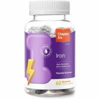 Chapter Six Iron Gummies Supplement with Vitamin C 60 Pack