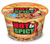 Nissin Hot and Spicy Ramen Noodle Soup with Chicken 6 Pack