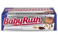 Baby Ruth Chocolatey Peanut Caramel Nougat Candy Bars 24 Pack
