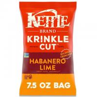 Kettle Brand Potato Chips Krinkle Cut Habanero Lime Kettle Chips