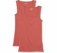 Amazon Essentials Womens Slim Fit Square Neck Tank 2 Pack