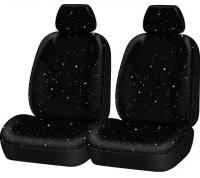 Auto Drive Universal Fit Cloth Car Seat Cover 2 Pack