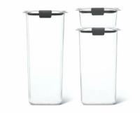 Rubbermaid Brilliance Pantry Set of 3 Food Storage Canisters