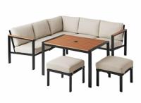Mainstays Oakleigh Outdoor Patio Sectional Dining Set