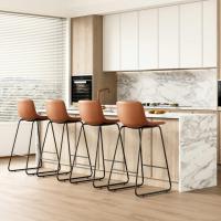 Modern Industrial Counter Height Bar Stools Set