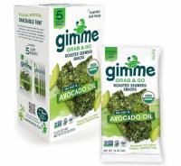 gimMe Grab and Go Organic Roasted Seaweed Sheets 5 Pack