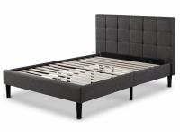 Zinus Lottie Upholstered Standard Queen Bed Frame