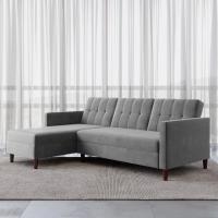 DHP Hartford Storage Reversible Sectional Futon with Chaise