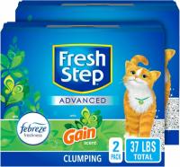 Fresh Step Clumping Cat Litter with Febreze Gain 2 Pack