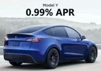 Tesla Model Y Now Offered at 0.99% APR