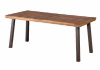 Christopher Knight Della Rectangle Acacia Wood Dining Table