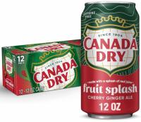 Canada Dry Cherry Gingerale Fruit Splash 36 Pack